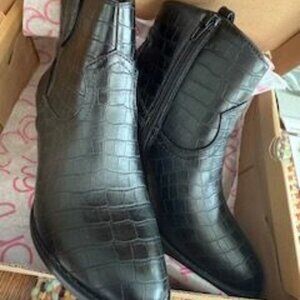 Never worn black ankle boots